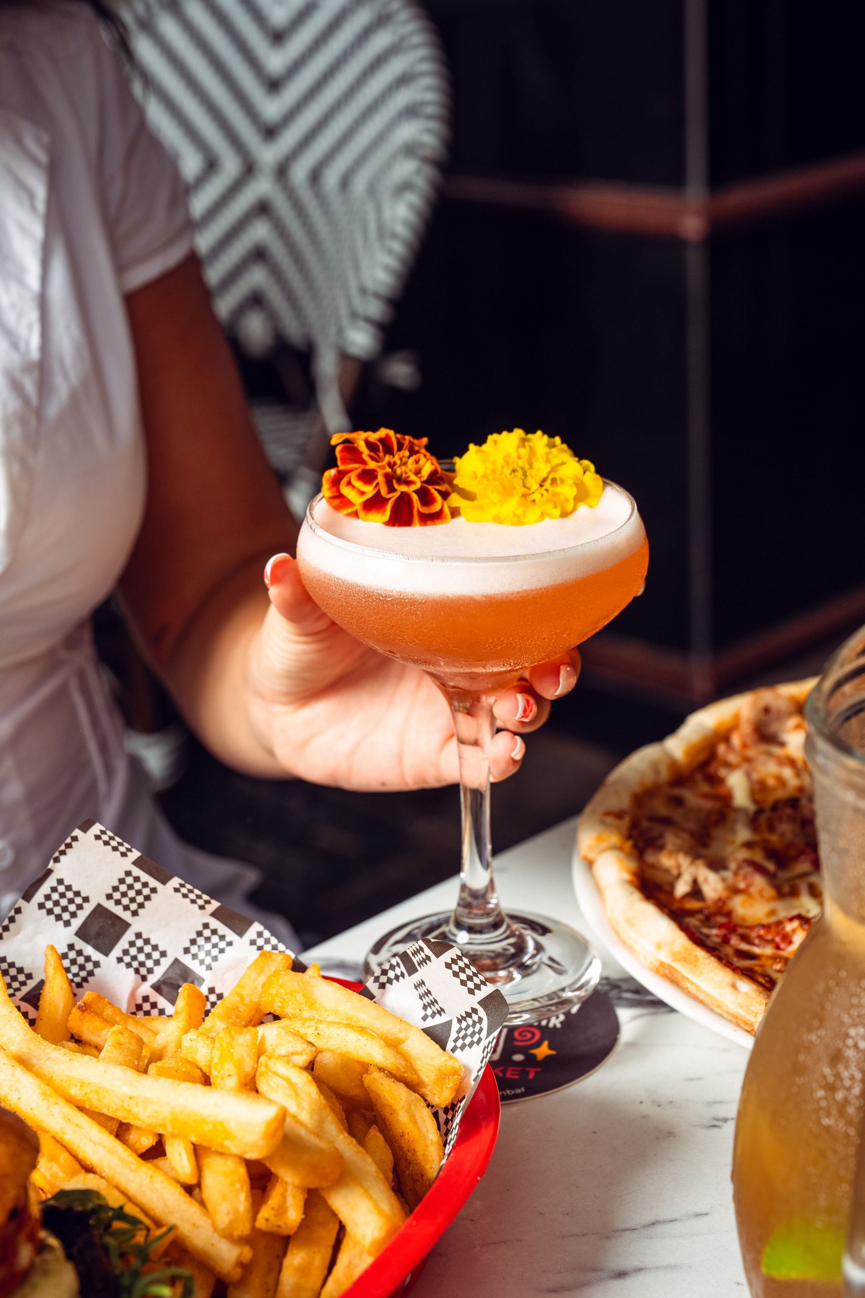 Girl Drinking Martini